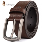 美国 暇步士 Hush Puppies 51mm宽 男士双色头层牛皮腰带