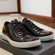 ECCO 爱步Soft 7 Luxe Boot柔酷7号 男士亮面皮高帮休闲靴