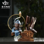 云尚 茶道六君子套装 茶具摆件 可放倒流香