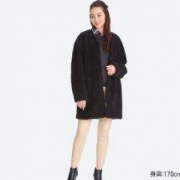 UNIQLO 优衣库 女士摇粒绒长款大衣 400198