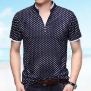 PINSCIO ZENIE 品尚尊尼 男士丝光棉短袖t恤