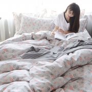 绒美 纯棉床上四件套 1.5/1.8m