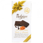 比利时进口Belgian白丽人 麦芽糖醇扁桃仁黑巧克力 100g *10件