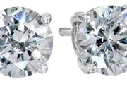 纯银镀铂 Swarovski Zirconia水晶耳钉