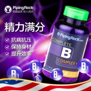 PipingRock 维生素B族+维C 复合片 100粒 美国原装进口