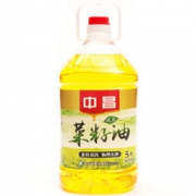 中昌 物理压榨 纯正菜籽油5L 非转基因 食用油