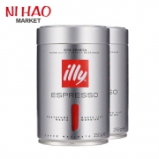 意利（illy）  浓缩咖啡粉(中度烘焙)250g*2罐