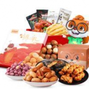 7日0点：三只松鼠_零食大礼包 网红小吃吃货一箱整1110g