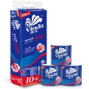 Vinda 维达 卷纸 蓝色经典3层128g卫生纸*12卷