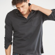 POLO RALPH LAUREN Hampton 男士口袋长袖POLO衫