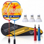 WITESS 羽毛球拍2支送3球（附乒乓球好价）