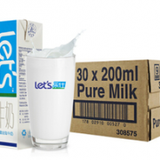 限西北/河南！智利进口 let's 乐仕 全脂牛奶 200ml*30盒  37元（满减+用券）