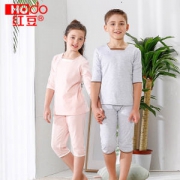 红豆 男女童 夏季家居服套装