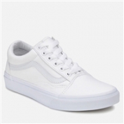 Vans 万斯 Old Skool 经典白色中性款帆布鞋