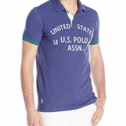 休闲百搭！U.S. Polo Assn. 男款polo衫