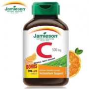 健美生 Jamieson 天然维C咀嚼片 120片*2瓶 加拿大产