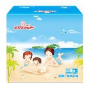 Besuper 贝舒乐 婴儿纸尿裤 超薄干爽透气中号尿不湿M码162片【6-11kg】