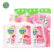 滴露 抑菌洗手液 2瓶+2袋 共1600g
