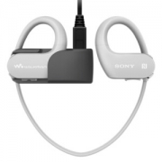 索尼（SONY）可穿戴式运动防水音乐播放器 NW-WS623 (浅灰白)