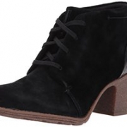 限US5码，Clarks 其乐 Sashlin女士真皮高跟踝靴