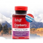 美国进口Schiff蔓越莓胶囊90粒*2瓶