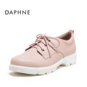 补券：Daphne/达芙妮 女鞋 春款系带低跟深口单鞋