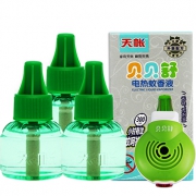 天帐 贝贝舒电热蚊香液*3瓶+电热蚊香器