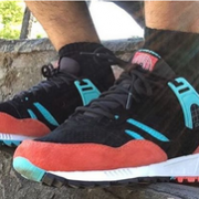 Saucony Originals索康尼Grid SD 男款复古跑鞋 橘黑绿配色