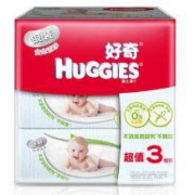 历史新低、限地区 : HUGGIES 好奇 银装 婴儿湿巾 80片3包*2件