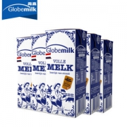 100%荷兰乳源 荷高 Globemilk 全脂高钙牛奶 200ml*24盒/箱