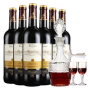 京东PLUS会员：Roosar 罗莎 爱语（清雅版）干红葡萄酒 整箱装 750ml*6瓶 *2件