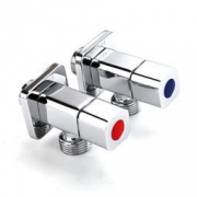 KOHLER 科勒 R76390T-9-CP厨卫五金三角阀76390 两个角阀冷热水装