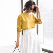 UNIQLO优衣库 女装花式上衣(长袖)