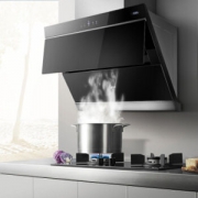 美的（Midea）极光系列 20立方米爆炒大吸力 自动开合 蒸汽洗侧吸式抽油烟机 CXW-260-DJ588R