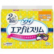 日本进口 SOFY/苏菲 轻薄气垫纤巧日用卫生巾（无护翼型） 210mm*28片