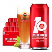 限北京/天津：泰山啤酒（Taishan）10度原浆 500ml*12听 整箱装