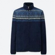 UNIQLO 优衣库 401956 男士印花摇粒绒夹克