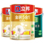 限地区：NIPPON PAINT 立邦 金装净味五合一墙面漆 15L套装 *2件 +凑单品