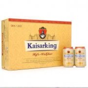 限东北： KAISARKING 凯撒王 11° 窖藏白啤酒 330ml*24听*2件