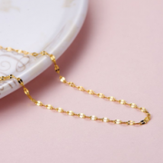 CHOW TAI FOOK 周大福 F188335 M扣足金项链 2.8g
