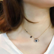 SWAROVSKI 施华洛世奇 Duo Evil Eye 恶魔之眼 5172560 项链 *4件 ¥1296.8+¥190.02含税直邮（约￥1487）