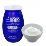 兰格格 蒙古族酸奶 凝固型酸奶 无添加陶瓷瓶 200g *2件