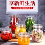 爱乐优 无铅玻璃密封罐 500ML