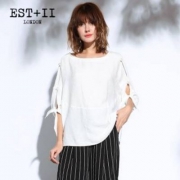 2018春夏新品，EST＋II 艺诗 五分袖T恤蝙蝠衫上衣 2色
