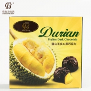 马来西亚进口 巧克力宝贝 猫山王榴莲夹心黑巧克力 70g