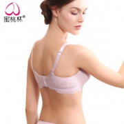 舒适无痕# 蜜桃杯 女真丝无钢圈聚拢薄款文胸
