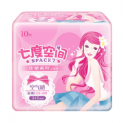 七度空间 优雅系列丝柔超薄日用卫生巾10片