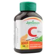 Jamieson 健美生 天然维生素C咀嚼片 500mg*120片 橙味 加拿大进口