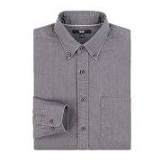 UNIQLO优衣库 男装牛仔衬衫