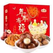 楼兰蜜语 红枣坚果礼盒 零食大礼包 年年福礼盒1300g/盒 *2件